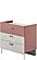 Linda Chiffonier w/Mirror - White/Pink by Furnia Furniture