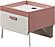 Linda Nightstand - White/Pink by Furnia Furniture