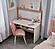 Linda Study Desk w/Top Module - White/Pink by Furnia Furniture