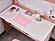 Linda Study Desk w/Top Module - White/Pink by Furnia Furniture