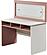 Linda Study Desk w/Top Module - White/Pink by Furnia Furniture