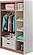 Linda 3 Door Wardrobe - White/Pink by Furnia Furniture
