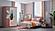 Linda 3 Door Wardrobe - White/Pink by Furnia Furniture