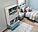 Marin Bookcase - White/Green by Furnia Furniture