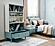 Marin Bookcase - White/Green by Furnia Furniture