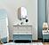 Marin Chiffonier w/Mirror - White/Green by Furnia Furniture