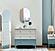 Marin Chiffonier w/Mirror - White/Green by Furnia Furniture