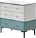 Marin Chiffonier w/Mirror - White/Green by Furnia Furniture