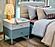 Marin Nightstand - White/Green by Furnia Furniture