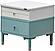 Marin Nightstand - White/Green by Furnia Furniture