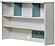 Marin Study Desk w/Top Module - White/Green by Furnia Furniture