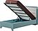 Marin Twin Bed w/Headboard - White/Green by Furnia Furniture