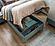 Marin Twin Bed w/Headboard - White/Green by Furnia Furniture