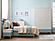 Marin 3 Door Wardrobe - White/Green by Furnia Furniture