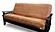 Suede Rust Futon Cover Full w/Piping (54" x 75") by Prestige