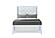 Alina White Full Bed w/LED by Global Furniture