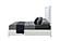 Alina White Full Bed w/LED by Global Furniture