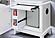 Alina White Nightstand w/Cooler, LED, Speaker & USB by Global Furniture