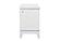 Alina White Nightstand w/LED & USB by Global Furniture