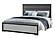 Amelia Grey/Black Full Bed, Dresser, Mirror & Nightstand by Global Furniture