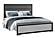 Amelia Grey Black King Bed w/LED by Global Furniture