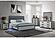 Amelia Grey Black King Bed w/LED by Global Furniture