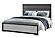 Amelia Grey/Black Queen Bed Group w/LED, Cooler & Speaker by Global Furniture