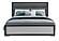 Amelia Grey Black Full Bed Group w/LED by Global Furniture