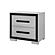 Amelia Grey Black Nightstand by Global Furniture