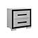 Amelia Grey/Black Nightstand w/Cooler & Speaker by Global Furniture