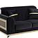 Antigua Upholstery Sofa & Loveseat - Black by Galaxy Furniture
