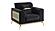 Antigua Upholstery 3 piece Sofa Set - Black by Galaxy Furniture