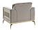 Antigua Upholstery Chair - Taupe by Galaxy Furniture