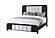 Beckett White/Black King Bed by Global Furniture