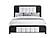Beckett White/Black King Bed Group by Global Furniture