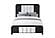 Beckett White/Black Queen Bed by Global Furniture