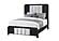 Beckett White/Black Queen Bed Group by Global Furniture
