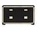 Blake Black/Gold Full Bed w/Lamps, Dresser, Mirror, Nightstand by Global Furniture