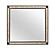 Blake Black/Gold Full Bed w/Lamps, Dresser, Mirror, Nightstand by Global Furniture