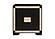 Blake Black/Gold Full Bed Group w/Lamps by Global Furniture