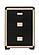 Blake Black/Gold Full Bed Group w/Lamps by Global Furniture