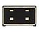 Blake Black/Gold King Bed w/Lamps, Dresser, Mirror, Nightstand by Global Furniture