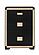 Blake Black/Gold King Bed Group w/Lamps by Global Furniture