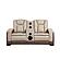Bruno Faux Leather Reclining Sofa, Loveseat & Chair - Brown by Galaxy Furniture