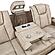 Bruno Faux Leather Reclining Sofa, Loveseat & Chair - Brown by Galaxy Furniture