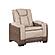 Bruno Faux Leather Reclining Sofa, Loveseat & Chair - Brown by Galaxy Furniture