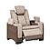 Bruno Faux Leather Recliner Chair - Brown by Galaxy Furniture