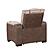 Bruno Faux Leather Recliner Chair - Brown by Galaxy Furniture