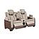 Bruno Faux Leather Reclining Loveseat - Brown by Galaxy Furniture