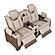 Bruno Faux Leather Reclining Loveseat - Brown by Galaxy Furniture